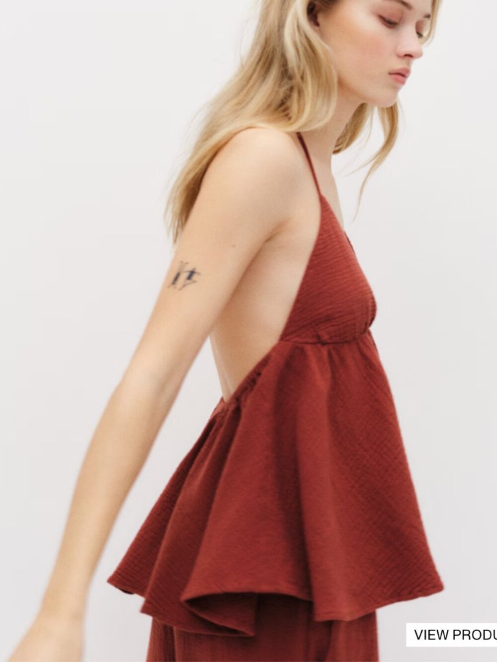 Rust-colored H&M Halter Size S -- Like/Make an Offer for Discounted Shipping!